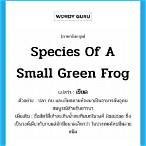 เขียดภาษาอังกฤษ
